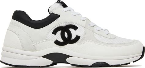 chanel sneakers white and black.